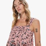 Natalie Martin 💕💕 Jasmine Dress ~ 100% Silk Lotus Print Champagne Medium M NWT Photo 3