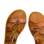 American Eagle American‎ Eagle leather sandals Brown gladiator Lace-Up open toe shoes 10 Photo 1