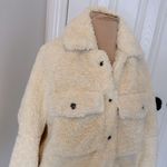 Free People We The Free Teddy Swing Jacket Cream Photo 7