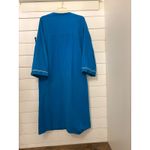 Vanity Fair Vintage Robe Womens Medium Blue Full Zip Lounger Housecoat Vintage Photo 4