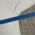 Faherty Echo Thermal Mock Neck Pullover Top Womens Large Ivory Organic Cotton White Photo 9