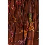 Farm Rio Western Bohemian Brown Dotted Horse Horses Ruffle Maxi Dress Size XL Photo 12