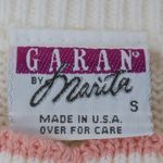 Vintage 80s Garan by Marita Rose Floral Cottagecore Short Sleeve Sweater Shirt White Photo 10