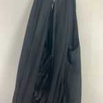 ZARA High Neck Sleeveless Black Maxi Lace Dress Size Medium Photo 13