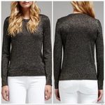 Equipment Femme Ondine Zip Shoulder Metallic Crewneck Cashmere Sweater Size XS Photo 13