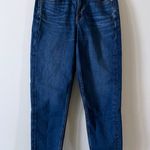 American Eagle  Mom Jeans Blue Denim Stretch AE Womens High Rise Medium Wash SZ 4 Photo 0
