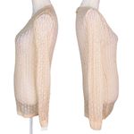 Frenchi Nordstrom Sweater M Peach Pink Blush Pointelle New Size M Photo 3