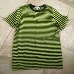 Michael Kors  Striped yellow neon and Black T-Shirt size small 60% cotton 40%poly Photo 0
