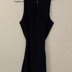 Naked Zebra Mini Black Dress With Belt  Photo 1