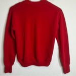 Helmut Lang  Distressed Garment-Dyed Split-Neck Red Cotton Sweatshirt XS Photo 6