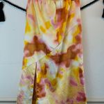 Marc New York Tie Dye Mid Length Silk Skirt Photo 0