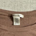 Bozzolo Ribbed Tan Short Sleeve Tee Photo 1