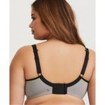 Torrid Active Gray and Purple Molded Underwire Cups Racerback Sports Bra 40B Photo 2