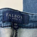 Talbots | Denim Jean Capri Pants Medium Wash Cotton Blend Womens 12 Petite Photo 2
