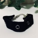 Goth Punk Black Grommet Bracelet New Photo 5