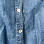 Soft Surroundings  Chambray Button Down Shirt Med Photo 5