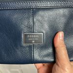 Fossil  Navy Blue Silver Hardware Crossbody Purse Photo 1