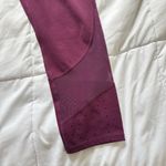 Athleta Laser Mesh Sonar Capri Leggings Purple California Plum Womens Size Small Photo 1