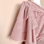 Ivy City Co  Blush Pink Polkadot Ruffled Layered Tulle Dress Photo 4