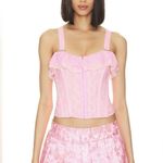 Free People NWT x We Are HAH Women's Seams Like a Princess Corset Rose Small Photo 0