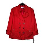 Tahari New  Blazer 14 Red All Season Textured Jacket Gold Button NWT Photo 0
