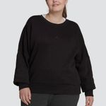 Adidas Plus Size All Season Fleece Logo Sweatshirt, Black Size 2X New w/Tag Photo 5