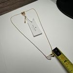 Kate Spade “ Mom” Engraved Rhinestone Gold Tone Necklace Signed NWT Photo 1