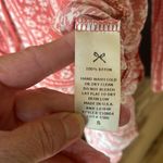 Everly Women's Coral Floral Peasant Bohemian Top Photo 5