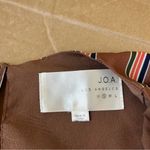 J.O.A. Brown Stripe Knot Crop Top Photo 80