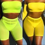 NWT yellow mesh neon women's S… Yellow Size L Photo 1