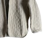 Donni Cream Quilted Long Sleeve Oversized Jacket Size Small Photo 9