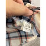 Women's Ocean + Coast Plaid Shirt L White Blue White Size L Photo 4
