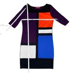 O'Stin Studio Women's Colorblock Mini Dress Date Night Business Casual Sz M Black Size M Photo 4