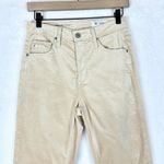 AG Adriano Goldschmied  Farrah Boot Velvet Size 26 Pale Oak Stretch Photo 4