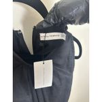 Anthropologie  Faithfull Linen Front Knot Maxi Dress Black Large New Photo 5