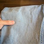 Everlane Straight Leg Jeans Pants Fringe Distr Hem Light Wash 27 High Rise Photo 5