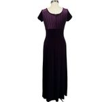 Papell Boutique Vintage Regency Whimsigoth Velvet Evening Gown Size 10 Purple Photo 1