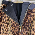 Black Label  Chico’s Leopard Lined Cotton Blend Skirt Size 00/XSmall Photo 6