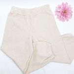 Free People Beach Hailee Sweater Knit High Rise Jogger Lounge Pants: Powder Sand Photo 5