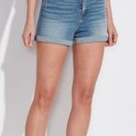 Vervet Sienna Super High Rise Denim Shorts Blue Photo 0