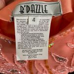 Ethereal Fairy Coquette Floral Beaded Silk Mermaid Long Formal Prom Dress Gown S Pink Photo 6