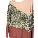 Maurice's Colorblock Leopard Print Women's Top Photo 2