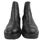 Vagabond  Black Leather Lug Sole Chunky Slip On Kenova Chelsea Ankle Boots Sz 4.5 Photo 1