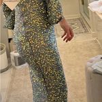 Mardi Gras ball gown super comfy stretch sequin size medium Gray Photo 5