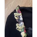 Disney Parks Y2K Black Full Zip Hoodie Women's M Mickey Mouse Rose Tattoo Size M Photo 2