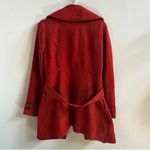 Anthropologie  Tulle long tweed coat in burnt orange Photo 6