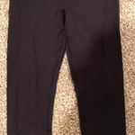 Lululemon Black Wunder Under Cropped Leggings  Photo 0