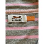 Le Tigre Pullover Women 1/4 Zip Pink Pullover Sweater Sweatshirt Preppy Designer Size XL Photo 2