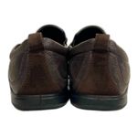 Ecco  Brown Leather and Suede Slip On Loafers 41 Photo 2