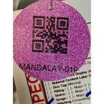 NWT Mandalay White Silk Navy Blue Beaded Sequin Mini Evening Dress Womens Size 6 Photo 14